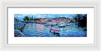 Mundaka Evening Panorama 1 - Framed Print