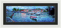 Mundaka Evening Panorama 1 - Framed Print