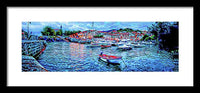 Mundaka Evening Panorama 1 - Framed Print