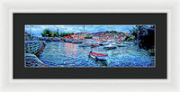 Mundaka Evening Panorama 1 - Framed Print