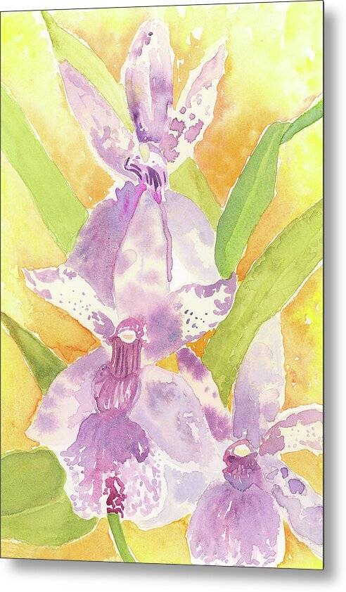 Orchid 02 1 - Metal Print Metal Print 1ArtCollection