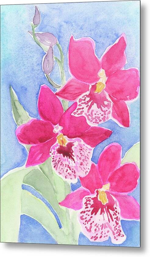 Orchid 03 1 - Metal Print Metal Print 1ArtCollection