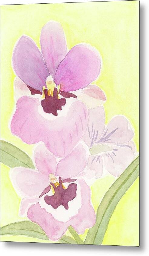 Orchid 04 1 - Metal Print Metal Print 1ArtCollection