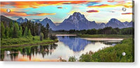 Oxbow Sunset 1 - Acrylic Print