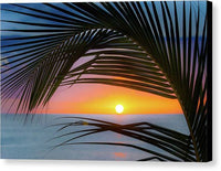 Palm Sunset 1 - Canvas Print