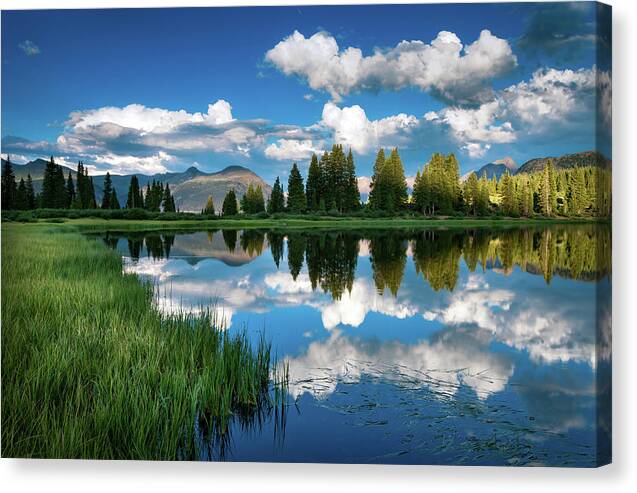 Refections of a Summer Evening 1 - Canvas Print