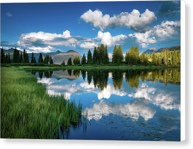 Refections of a Summer Evening 1 - Canvas Print