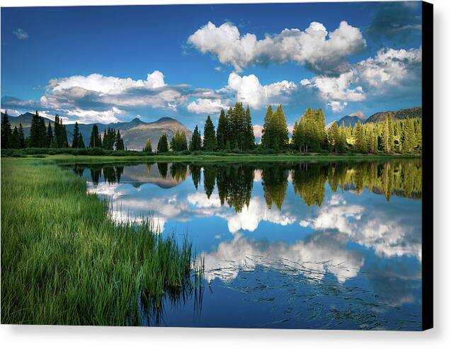 Refections of a Summer Evening 1 - Canvas Print