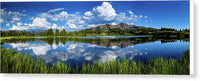 Rocky Mountain Lake Panorama 1 - Canvas Print