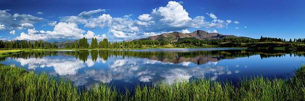 Rocky Mountain Lake Panorama 1 - Art Print