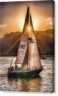 Sunset Sail 1 - Canvas Print