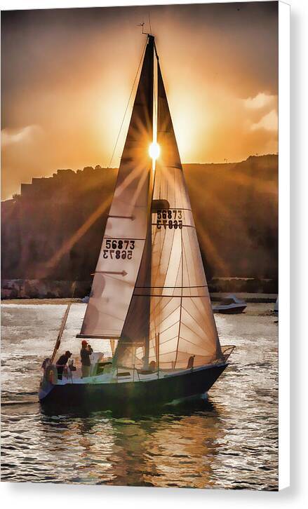 Sunset Sail 1 - Canvas Print