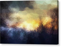 Towpath Sunset Abstract 1 - Canvas Print