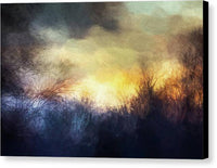 Towpath Sunset Abstract 1 - Canvas Print