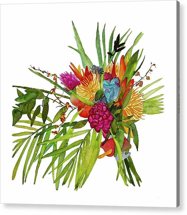 Tropical Bouquet 1 - Acrylic Print Acrylic Print 1ArtCollection