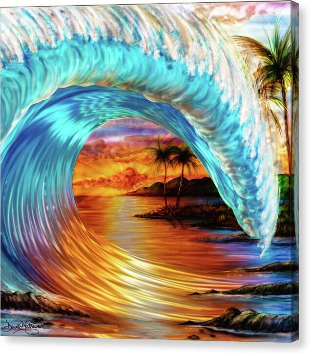 Vivid Surf 1 - Canvas Print Canvas Print 1ArtCollection