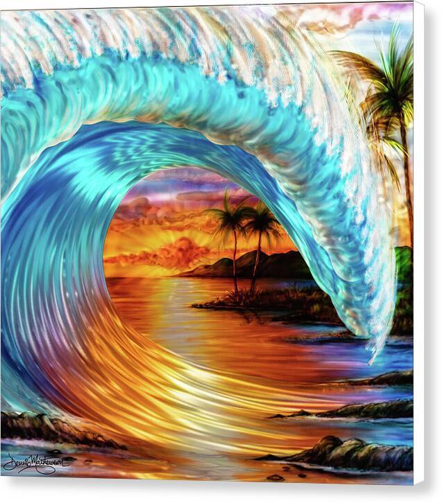 Vivid Surf 1 - Canvas Print Canvas Print 1ArtCollection