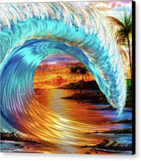 Vivid Surf 1 - Canvas Print Canvas Print 1ArtCollection