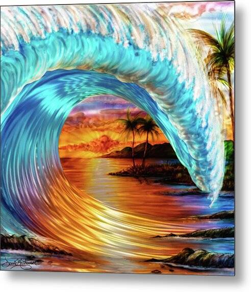 Vivid Surf 1 - Metal Print Metal Print 1ArtCollection