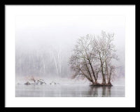 Winter Fog on the River 1 - Framed Print