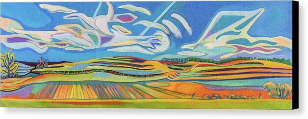 Walthill Contours Panoramic Landscape - Canvas Print