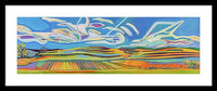 Walthill Contours Panoramic Landscape - Framed Print