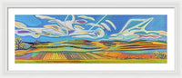 Walthill Contours Panoramic Landscape - Framed Print