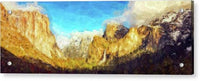 Yosemite Panoramic Abstract 1 - Acrylic Print