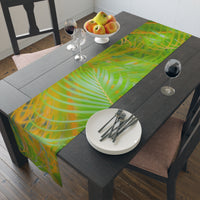 Areca Palm Design Panorama - Table Runner (Cotton, Poly)