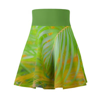 Tropical Palms - Women's Skater Skirt (AOP) All Over Prints 1ArtCollection