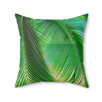 'Costa Rica palms' - Spun Polyester Square Pillow Home Decor 1ArtCollection