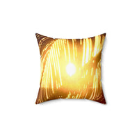 Sunset Palms - Spun Polyester Square Pillow Home Decor 1ArtCollection