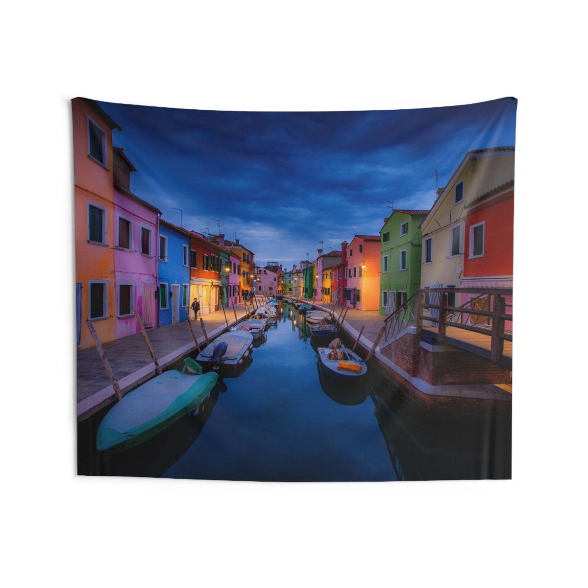 Burano Twilight - Indoor Wall Tapestries Home Decor 1ArtCollection