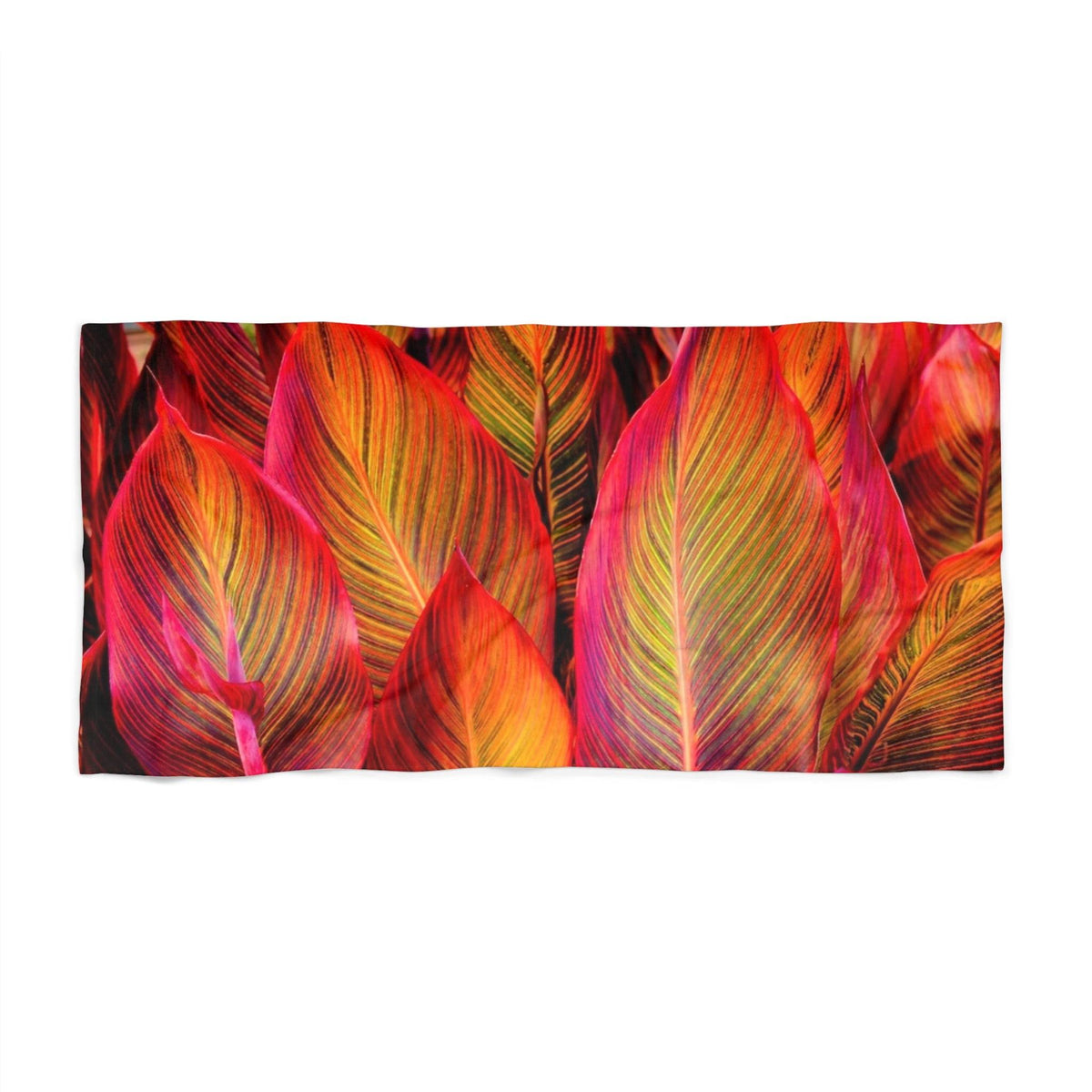 Tropi-canna Glow - Beach Towel Home Decor 1ArtCollection