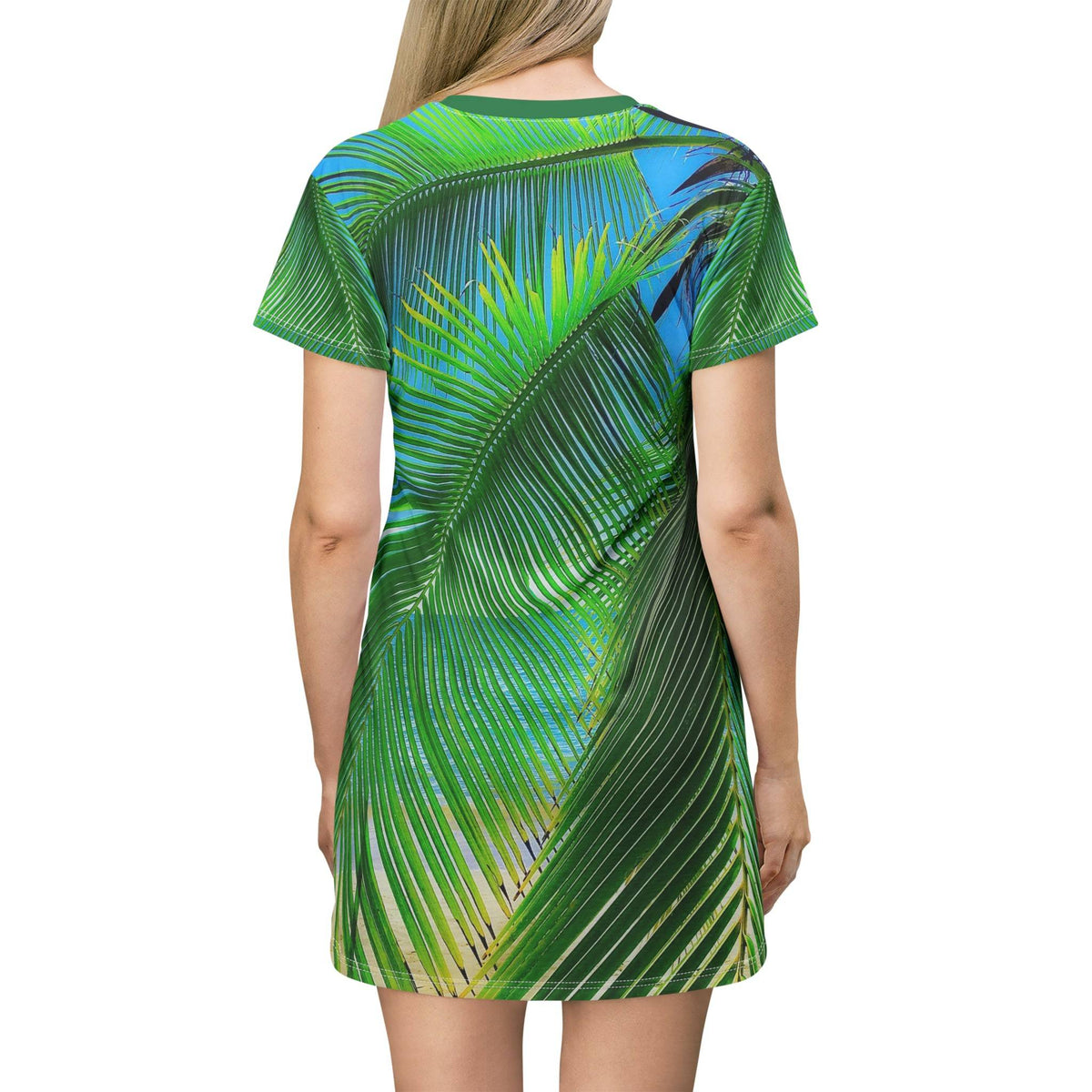 Swaying Palms - T-Shirt Dress (AOP) All Over Prints 1ArtCollection