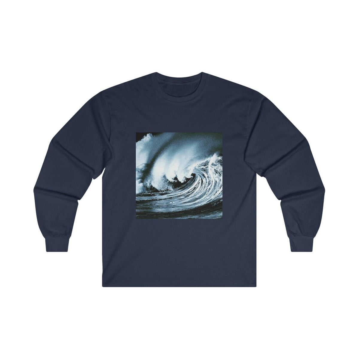 Angry Sea - Ultra Cotton Long Sleeve Tee Long-sleeve 1ArtCollection