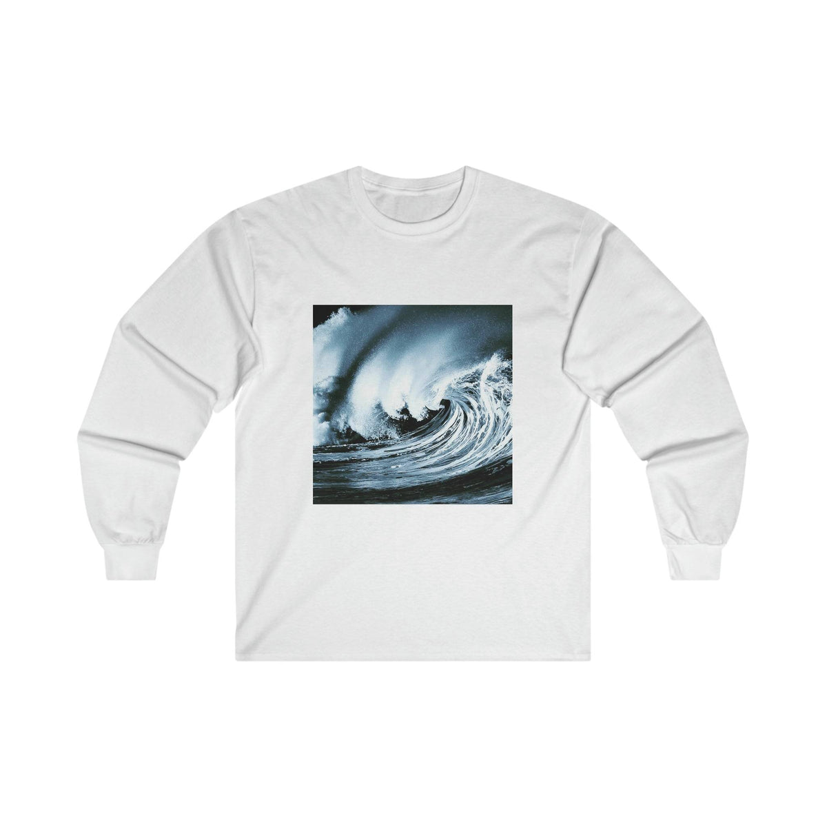 Angry Sea - Ultra Cotton Long Sleeve Tee Long-sleeve 1ArtCollection