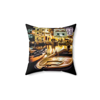 Burano Twilight - Spun Polyester Square Pillow Home Decor 1ArtCollection