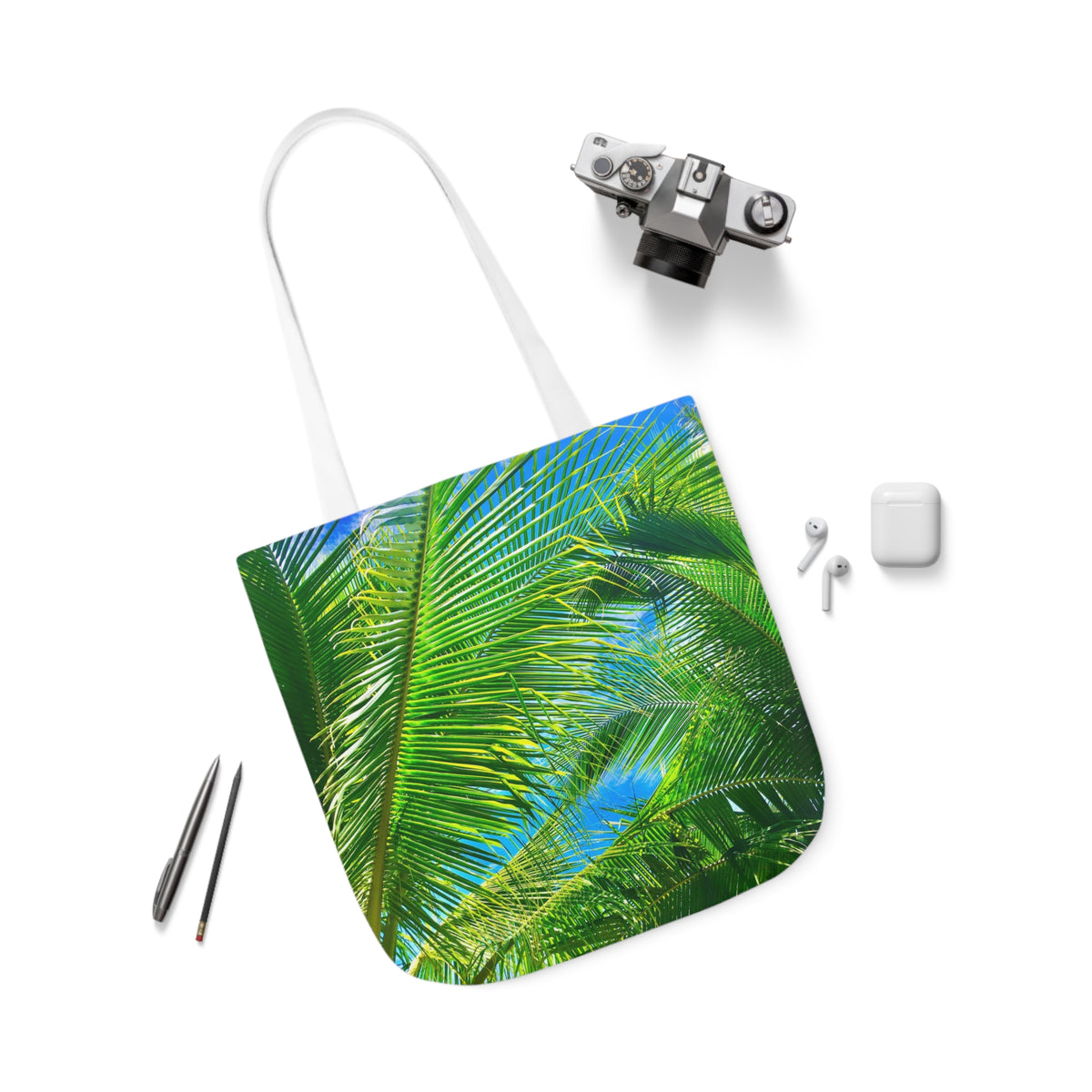 Tropical Breeze - Polyester Canvas Tote Bag (AOP) Accessories 1ArtCollection