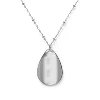 Raindrop on Ti - Oval Necklace Accessories 1ArtCollection