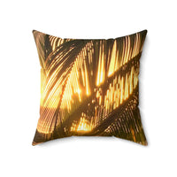 Sunset Palms - Spun Polyester Square Pillow Home Decor 1ArtCollection