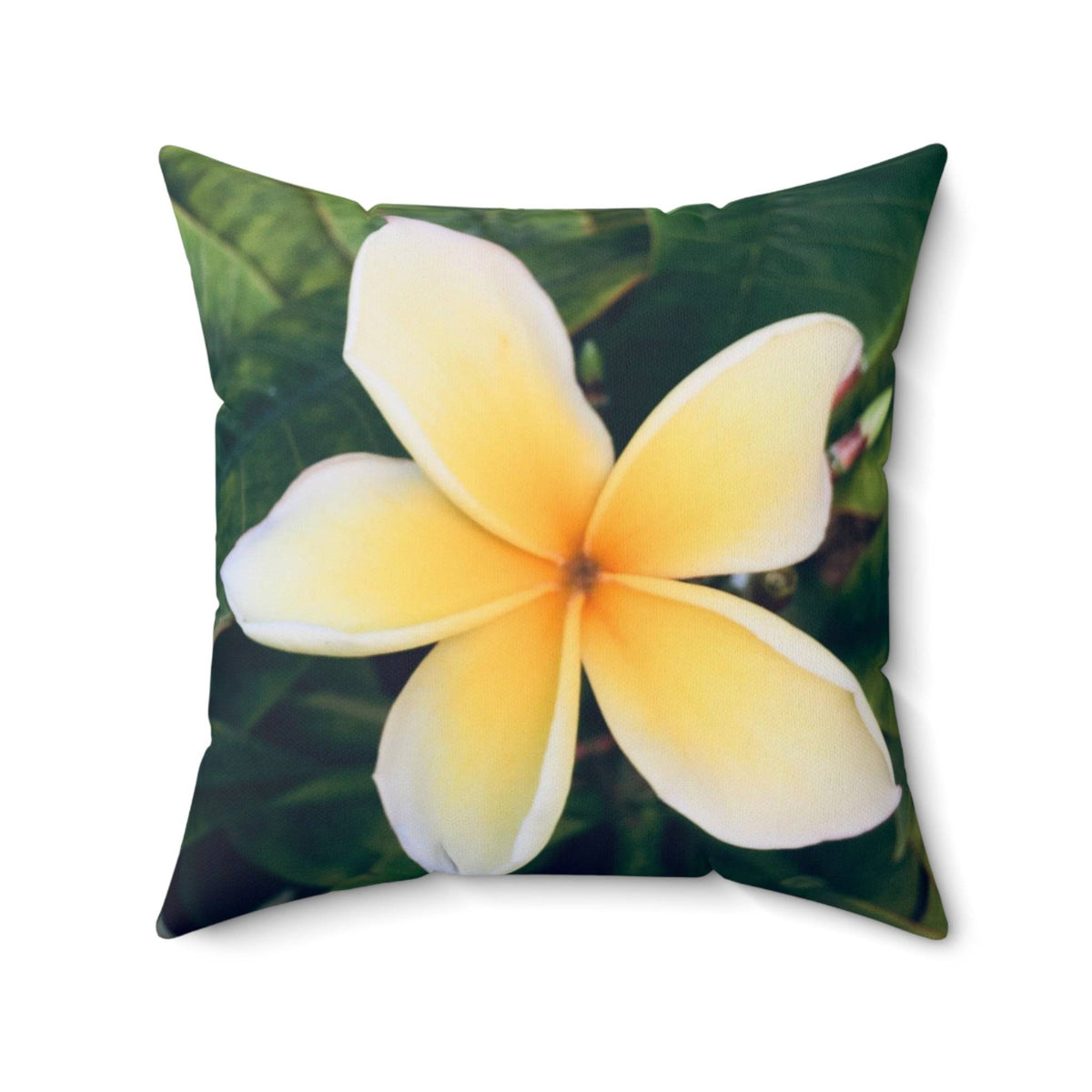 Plumerias - Spun Polyester Square Pillow Home Decor 1ArtCollection