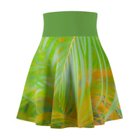 Tropical Palms - Women's Skater Skirt (AOP) All Over Prints 1ArtCollection