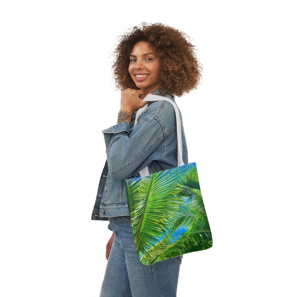 Tropical Breeze - Polyester Canvas Tote Bag (AOP)