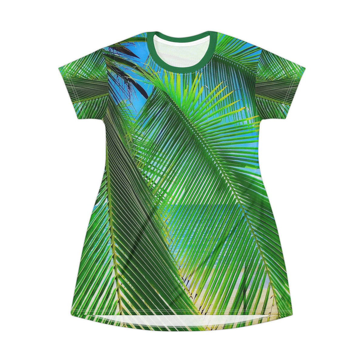 Swaying Palms - T-Shirt Dress (AOP) All Over Prints 1ArtCollection