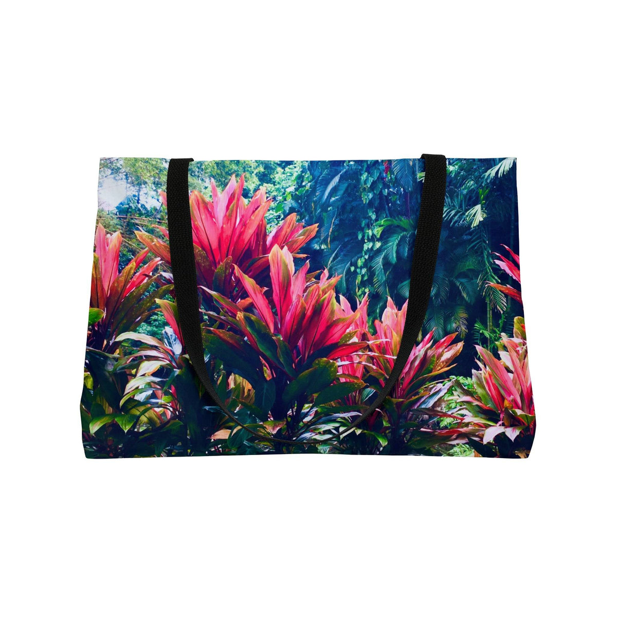haiku bag tote travel Haiku Ti Leaves Design Weekender Tote Bag at 1ArtCollection