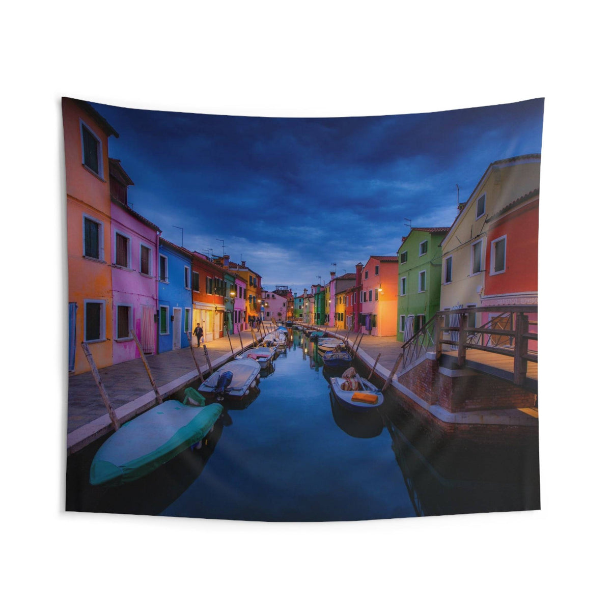 Burano Twilight - Indoor Wall Tapestries Home Decor 1ArtCollection