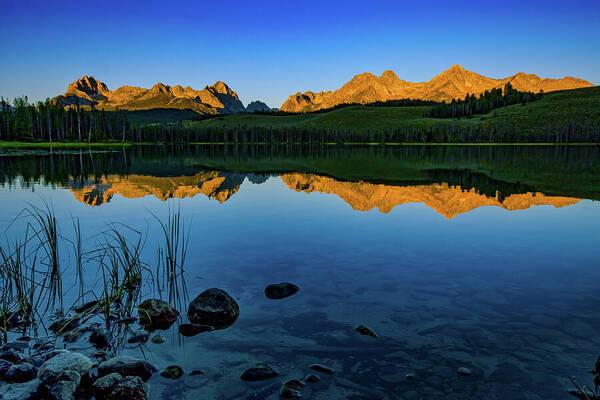 Dawn in the Sawthooth Range 2 - Art Print