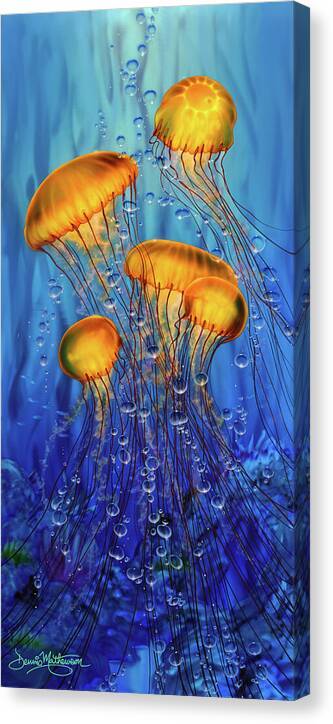 Fantastic 4 Jellyfish 2 - Canvas Print Canvas Print 1ArtCollection