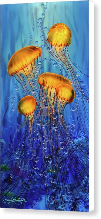 Fantastic 4 Jellyfish 2 - Canvas Print Canvas Print 1ArtCollection